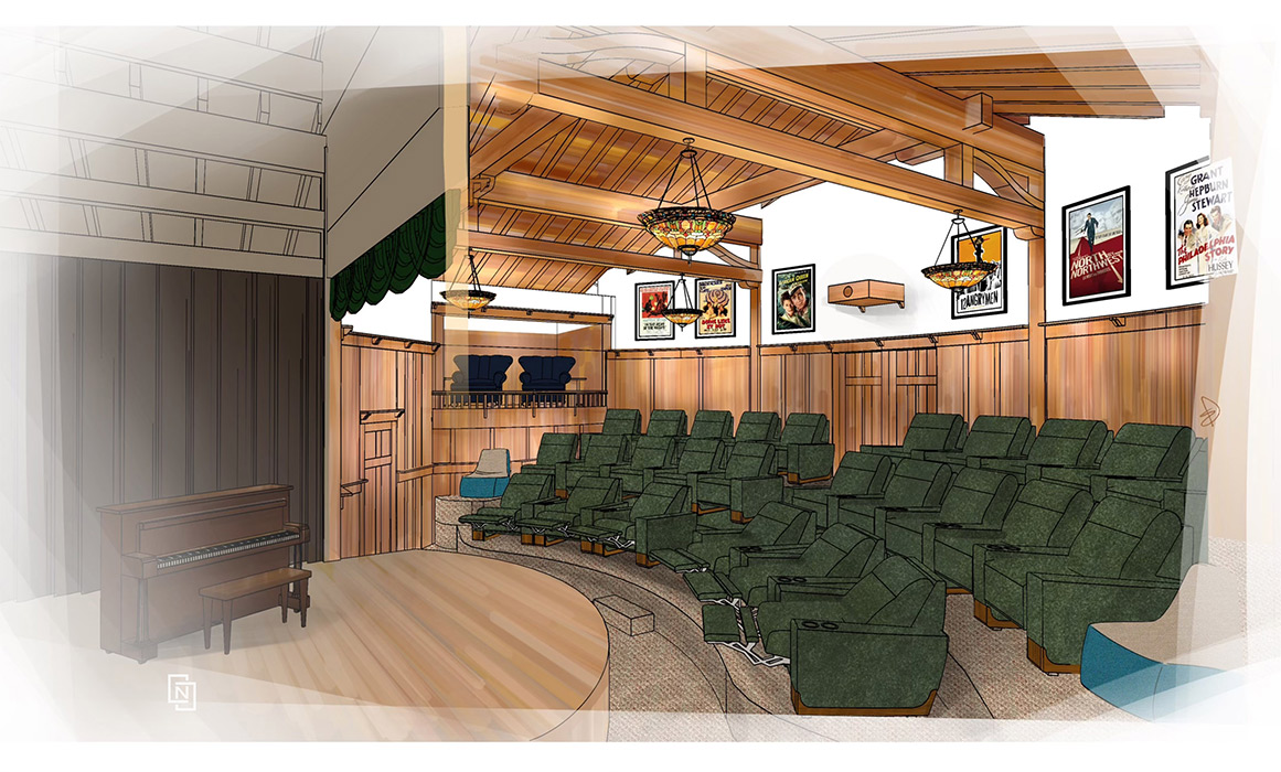 Ketchum Private Residential Theater - Nicole Snyder Interiors